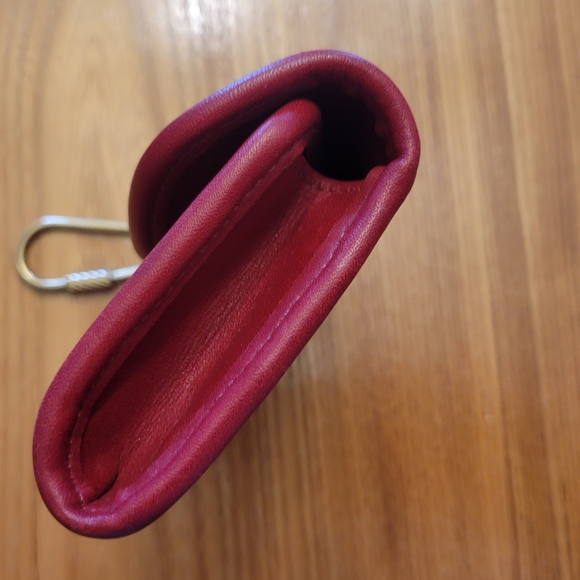 Vintage 90s Coach 7219 Wallet Red - Picture 6 of 7